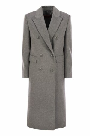 Max Mara Studio Women's Corolla - Virgin Wool Coat in Grey | Size 34 | 2426016222600