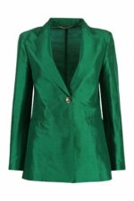 Max Mara Studio Women's Doroty Single-Breasted One Button Jacket in Green | Size 40 | DOROTY2360410135600 Color 012