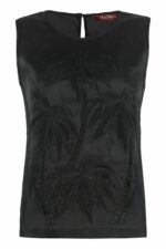 Max Mara Studio Women's Giostra Tank Top in Black | Size 40 | GIOSTRA2361610131600 Color 003