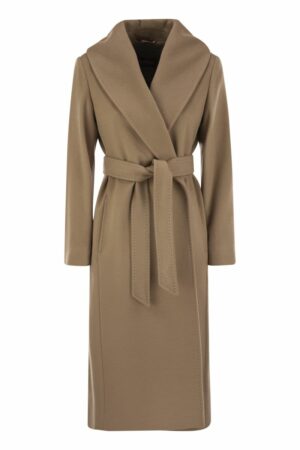 Max Mara Studio Women's Loriana - Wool Drap Coat in Camel | Size 36 | 2426016052600