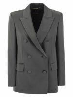 Max Mara Studio Women's Teiera Jacket Dark Grey | Size 40 | 2416041043600041