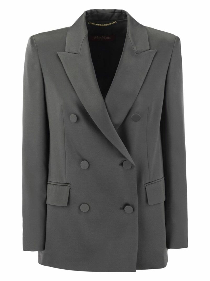 Max Mara Studio Women's Teiera Jacket Dark Grey | Size 40 | 2416041043600041