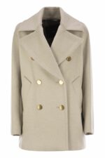 Max Mara Women's Berta - Double Cashmere Caban Coat in Light Dove | Size 40 | 2421086015600