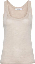 Max Mara Women's Cashmere Tank Top in Beige | Size Large | 11361191600