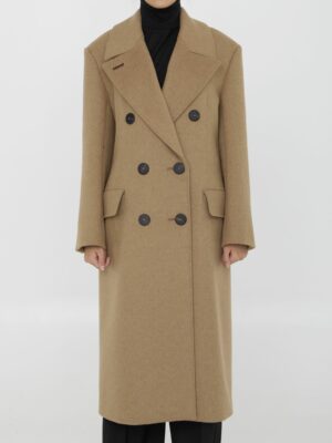 Max Mara Women's Certo Coat in Nude & Neutrals | Size 38 | 242101601560010620