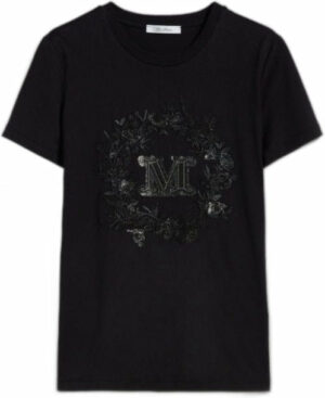 Max Mara Women's Elmo Body-Top Top in Black | Size IT S | 2411941011600010