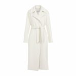 Max Mara Women's Fragore Orsetto Biver Coat in White | Size 42 | 242101611260010622