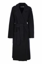 Max Mara Women's Jene - Wool And Cashmere Knit Long Coat in Night Blue | Size XS | 2421316013600