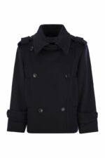 Max Mara Women's Laveno - Wool And Cashmere Over Trench Coat in Blue | Size 34 | 2421086023600