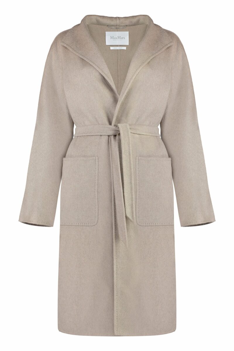 Max Mara Women's Lilia Cashmere Coat in Sand | Size 44 | LILIA2421016061600 Color 032
