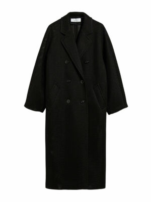 Max Mara Women's Madame1 Coat Black | Size 36 | 2319060439600001