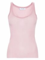 Max Mara Women's Silk Tank Top in Pink | Size Large | 11361043600