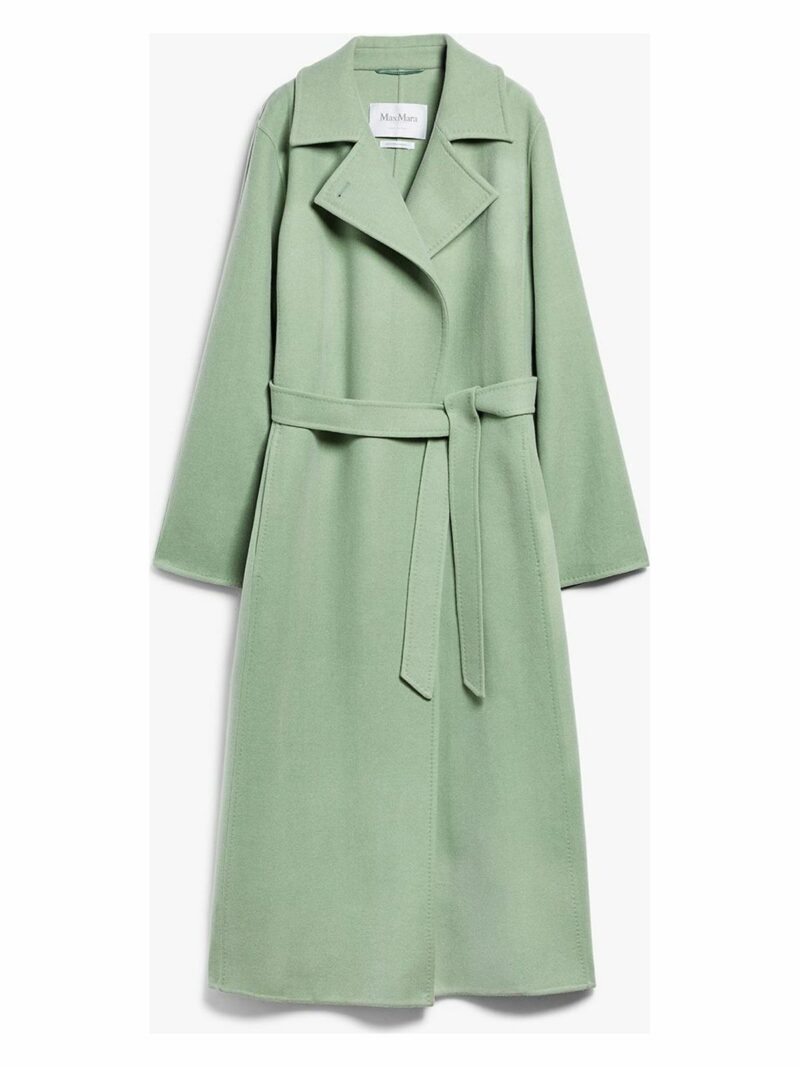Max Mara Women's Wool And Cashmere Coat in Green | Size 34 | HANS
