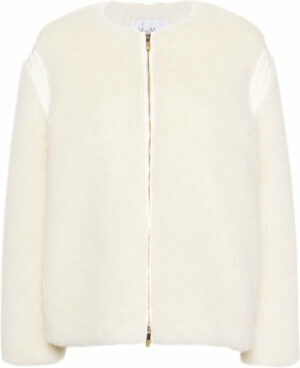 Max Mara Women's Wool Short Jacket in White | Size 42 | 11081021600