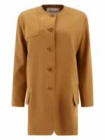 Max Mara Women's "portici" Cotton Gabardine Oversized Jacket in Beige | Size 42 | 2411041103600PORTICI006