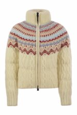 Moncler Grenoble Women's Wool And Alpaca Down Jacket in Natural | Size XS | J20989B00002