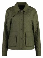 Moncler Women's Galene Techno Fabric Jacket in Green | Size 3 | J10931A0009954A81 Color 818