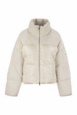 Moose Knuckles Women's Agate Puffer - Short Down Jacket in Milk | Size Small | M34LJ153H1