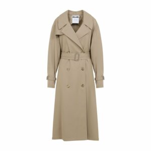 Moschino Women's Cotton Nylon Coat in Nude & Neutrals | Size 38 | 242D06085419