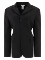 Nensi Dojaka Women's "serge" Tailored Belted Jacket in Black | Size Medium | JKT019BLACK