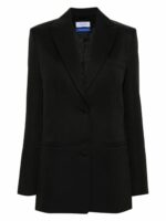 Off-White Women's Wool Jacket in Black | Size 38 | OWEF099C99FAB001