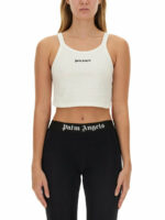 Palm Angels Women's Tank Top in White | Size Medium | PWAD060