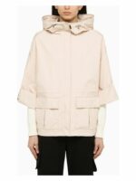 Parajumpers Women's Hailee Ã cru Nylon Jacket in Beige | Size Small | 24SMPWJKBS32PL