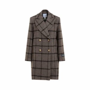 Patou Women's Soft Tailored Coat in Grey | Size 38 | CO0250184