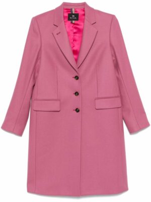 Paul Smith Women's Single-Breasted Coat in Pink | Size 38 | W2R225CN2105951