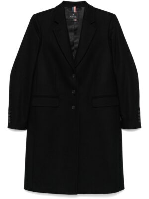 Paul Smith Women's Wool Blend Single-Breasted Coat in Black | Size 38 | W2R225C