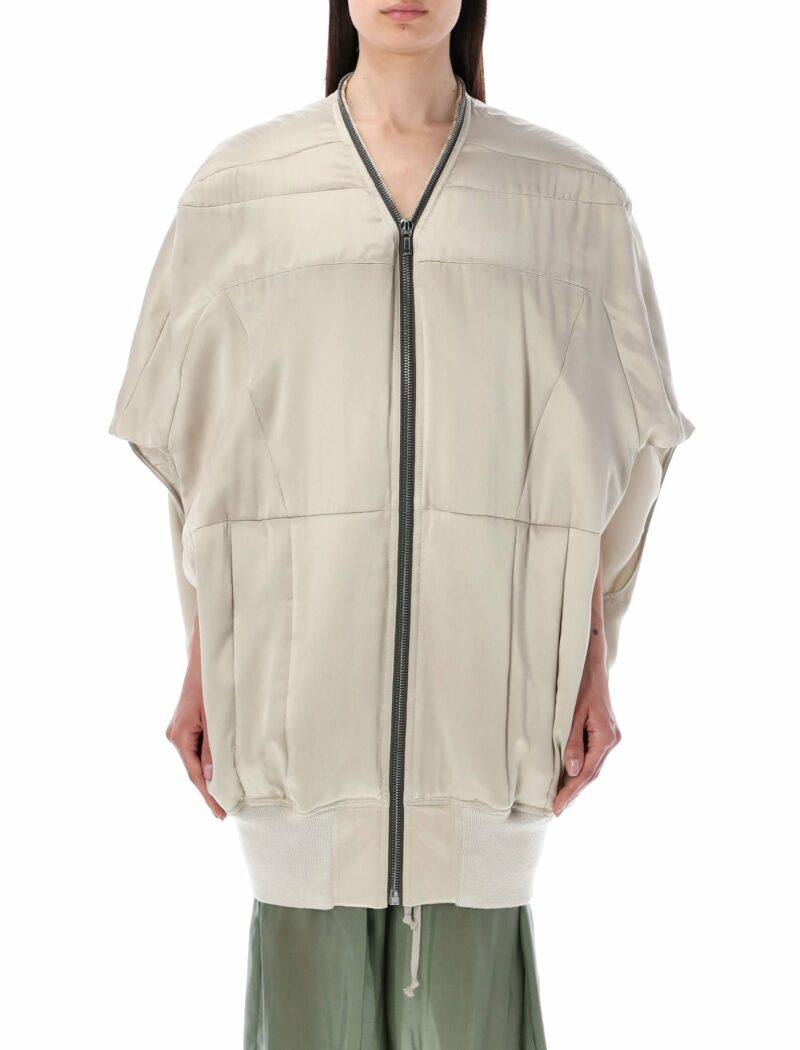 Rick Owens Women's Girdered Bubble Jacket in Pearl | 23PRO01C5736SCH Color 08