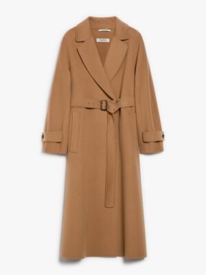 S Max Mara Women's Ebano Flared Coat in Camel | Size 36 | 2429016103600045