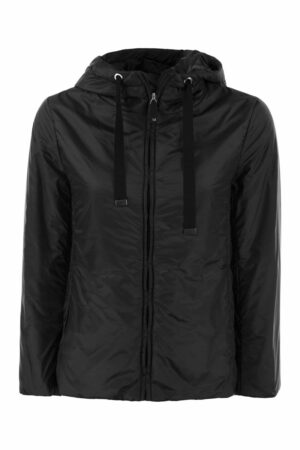 S Max Mara Women's Greenh - Drip-Proof Canvas Travel Jacket in Black | Size 34 | 2429486024600