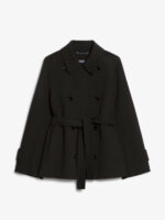 S Max Mara Women's Louis Short Coat Black | Size 40 | 2429086021600013