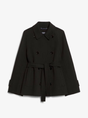S Max Mara Women's Louis Short Coat Black | Size 40 | 2429086021600013