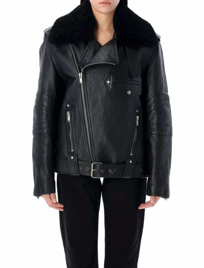 Saint Laurent Women's Biker Jacket in Black | Size 38 | 24A809830YCRR2 Color 1000