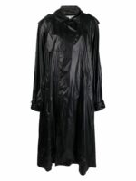 Saint Laurent Women's Nylon Cloak Coat in Black | Size 1 | 747050Y5F651000