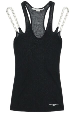 Stella Mccartney Women's Falabella Chain Top in Black | Size 42 | 6J00953SPX03