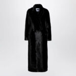 Swd By S.w.o.r.d. Women's Long Faux Fur Coat in Black | Size 40 | 8573EKO