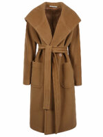 Tagliatore Women's Daisy Wool Coat in Brown | Size 42