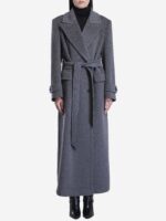 Tagliatore Women's Julia Coat in Grey | Size 42 | JULIA350002