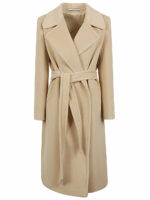 Tagliatore Women's Molly Wool Coat in Beige | Size 38