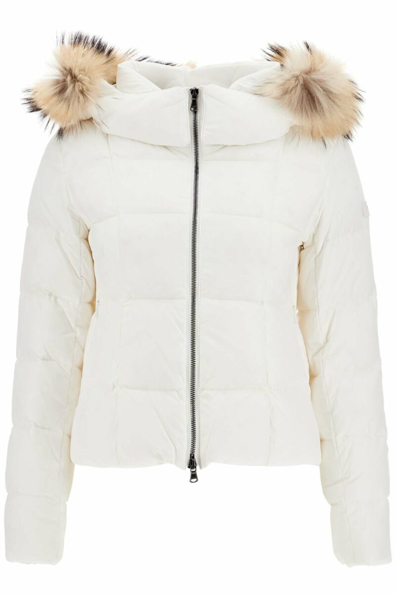 Tatras Women's Short Down Jacket By Avec in Bianco | Size 1 | LTAT24A4866D