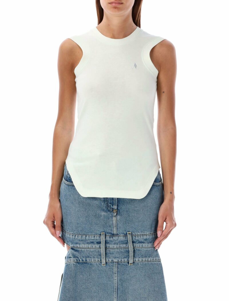 The Attico Women's Reese Tank Top in White | Size 40 | 24A247WCT185J025 Color 042