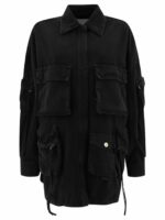 The Attico Women's "fern" Coat in Black | Size 38 | 247WCB48D088100