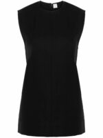 Toteme Women's Top Sm Negro Zip Top in Black | Size 34 | 242WRT1446FB0102001001