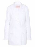 Valentino Garavani Women's Cotton Jacket in White | Size 42 | 4B0CE3K35DN