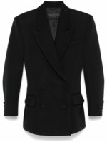 Valentino Women's Wool Jacket in Black | Size 40 | 5B0CEBJ588J0NO