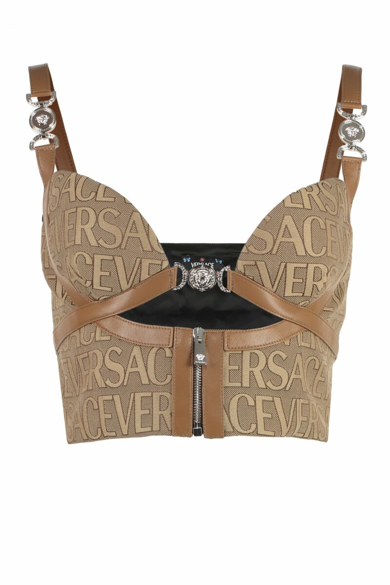 Versace Women's Corset Top in Beige | Size 42 | 10109251A03315 Color 2N740