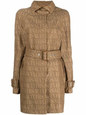 Versace Women's Cotton Trench Coat in Beige | Size 38 | 10108831A03315 Color 2N740